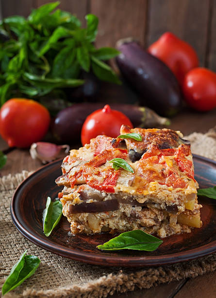 istock Moussaka - a traditional Greek dish 483402434
