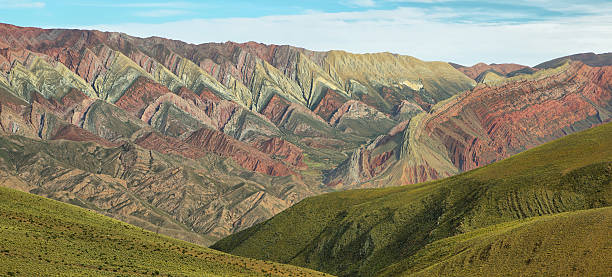 Multicolored mountain known as Serrania del Hornoca Multicolored mountain known as Serrania del Hornocal, Jujuy province, Argentina achinoam nini photos stock pictures, royalty-free photos & images