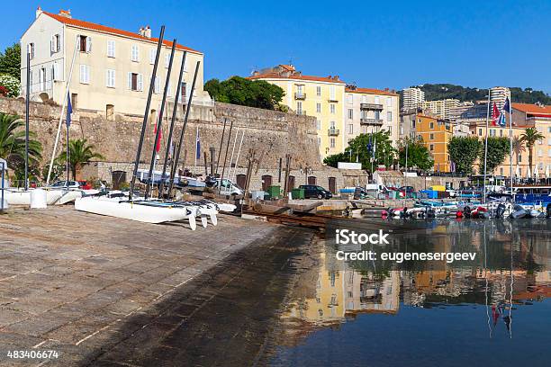 Port Of Ajacciio Corsica Island France Stock Photo - Download Image Now - 2015, Ajaccio, Anchored