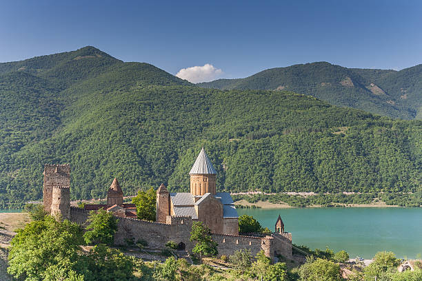 istock Ananuri church  complex on the Aragvi River 483407510