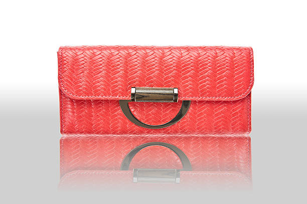 istock Red women purse reflect on the floor 483409948