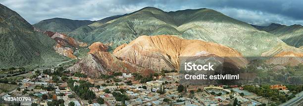 Multicolored Mountains Known As Cerro De Los 7 Colores Stock Photo - Download Image Now