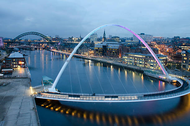 istock Twilight with The Gateshead Millennium Bridge in Newcastle, UK 483412308