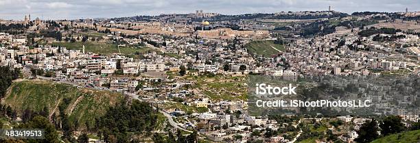 Photo libre de droit de Panorama De Jérusalem banque d'images et plus d'images libres de droit de Antique - Antique, Art antique, Capitales internationales