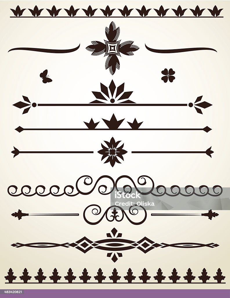 Text Divide Text Dividing Elements Stock Illustration - Download Image Now ...