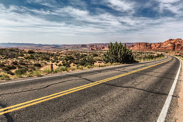 istock Desert Highway - Arches National Park Utah USA 483421328