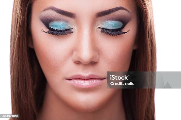 Beauty Fashion Makeup Stock Photo - Download Image Now - Adult, Beautiful People, Beautiful Woman