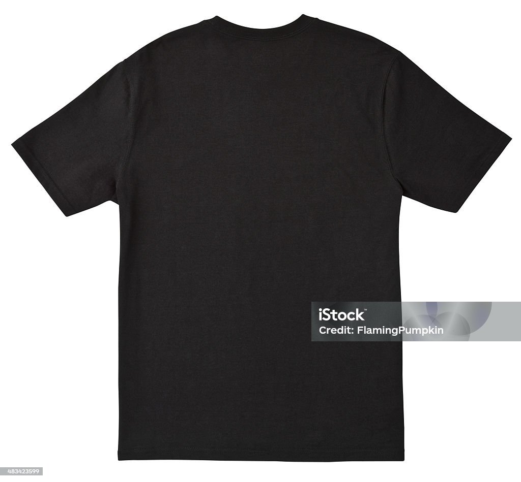 Posterior de camiseta en blanco y negro con trazado de recorte. - Foto de stock de Camiseta libre de derechos