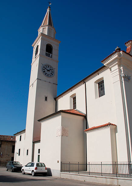 Saint Agnes Church With Sundial in Aiello