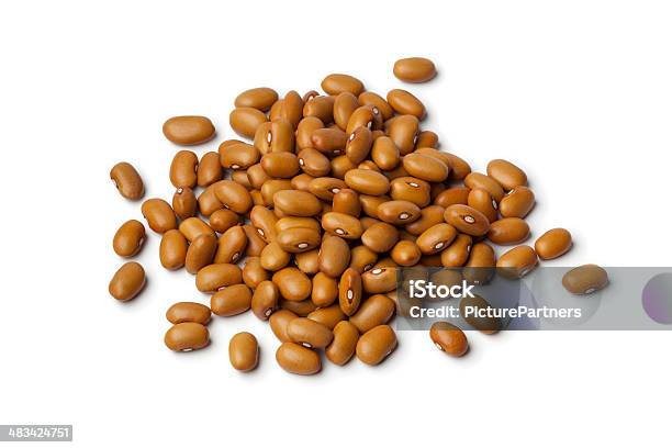 Brown Beans Stock Photo - Download Image Now - Brown Bean, White Background, Bean