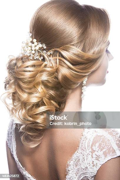 Beautiful Woman In Image Of The Bride Beauty Hair Hairstyle Stock Photo - Download Image Now