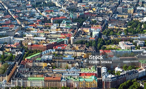 Aerial View Of Helsinki Capitol Of Finland Stock Photo - Download Image Now - Finland, Helsinki, Aerial View