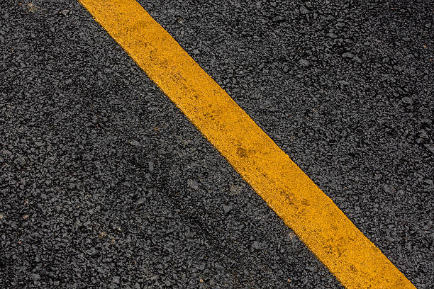 istock Line of traffic on asphalt road texture background 483431262