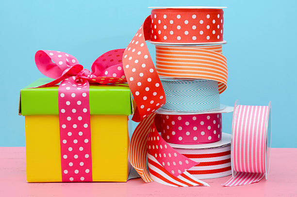 istock Birthday or special occasion gift wrapping. 483435602