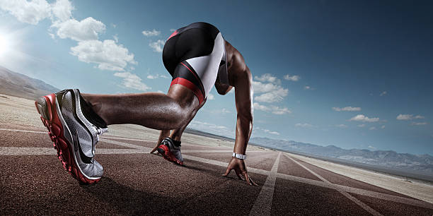 istock Sport. Runner on the start line 483435918