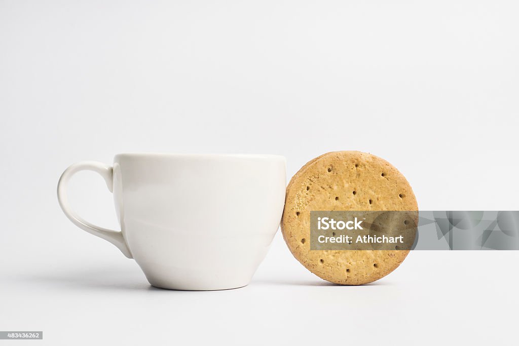 Cookies and Cup Biscuit and the coffee cup 2015 Stock Photo