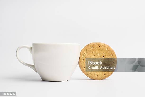 Cookies And Cup Stock Photo - Download Image Now - 2015, Afternoon Tea, Bakery