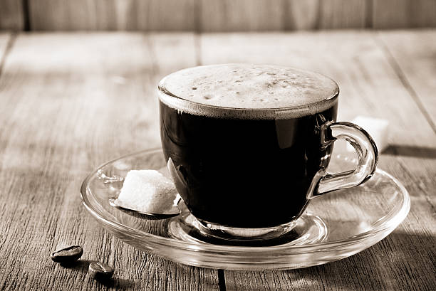 istock cup of coffee on wood 483436858