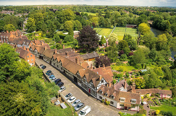 istock Picturesque English village 483437116