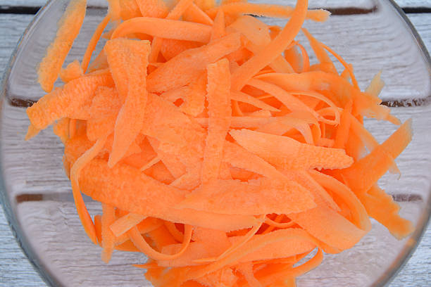 istock Carrot strips in glass bowl 483440124