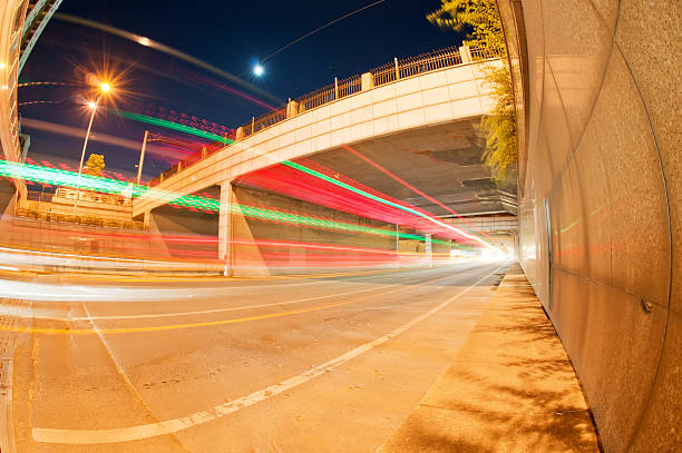 istock Abstract car in the tunnel trajectory 483441826