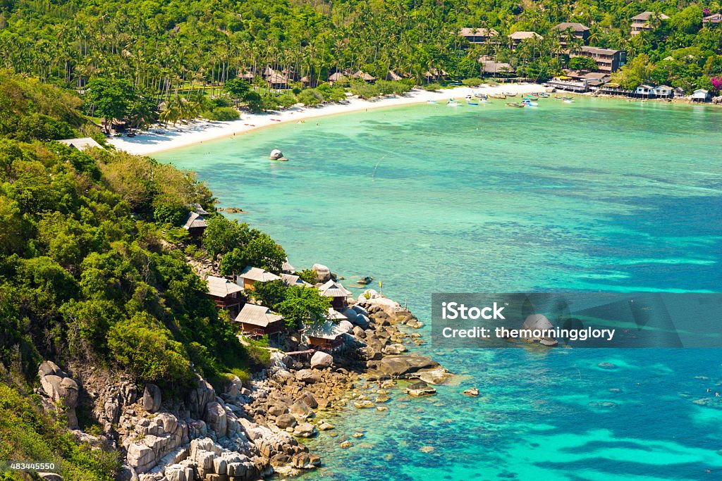 Beautiful Koh Tao islands in Thailand. snorkeling paradise with Beautiful Koh Tao islands in Thailand. snorkeling paradise with clear sea water and stones beach 2015 Stock Photo