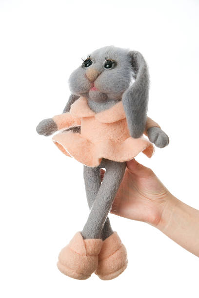 istock Toy bunny in a gift 483448141