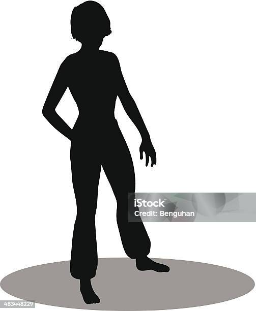 Dancer Woman Silhouette Stock Illustration - Download Image Now - Active Lifestyle, Activity, Adult