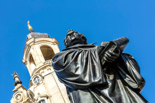 Martin Luther statue in Dresden 