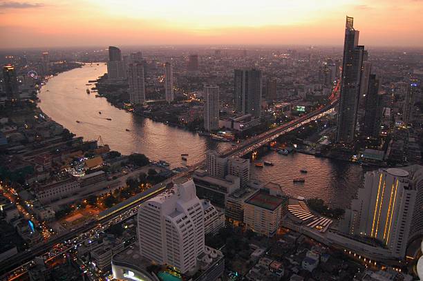 istock Bangkok Skyline at sunset, Thailand 483449145
