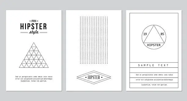 Vector illustration of Set of cards for business card, poster or banner designs