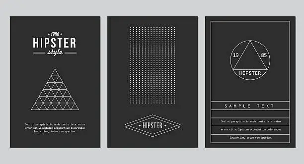 Vector illustration of Set of cards for business card, poster or banner designs