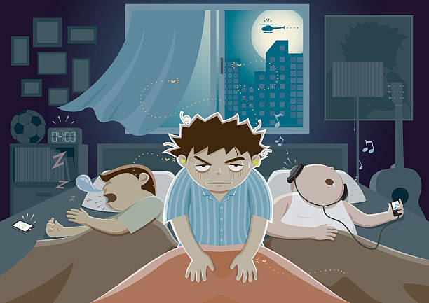Disturb The Sleep vector art illustration