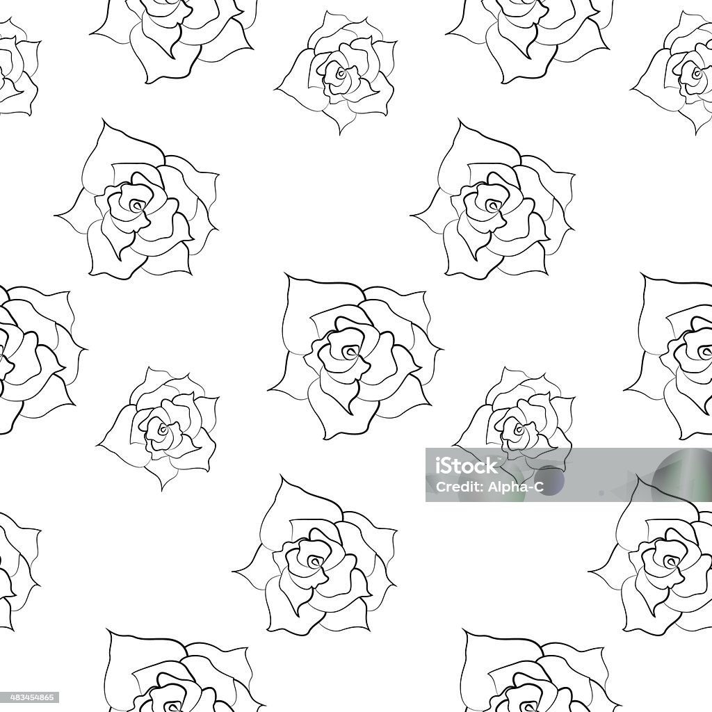 Rose X Pattern Rose Pattern Stock Illustration - Download Image Now - Abstract ...