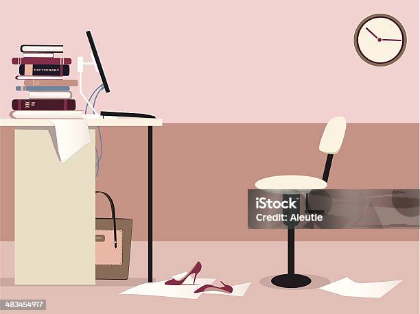 Office Workplace Stock Illustration - Download Image Now - Playing Hooky, Occupation, Employment And Labor