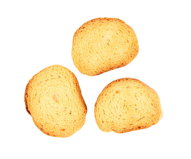 Rusks Rusks on white background zwieback toast stock pictures, royalty-free photos & images