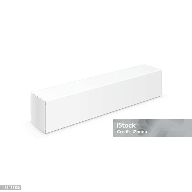 Vector White Blank Packaging Package Pack Toothpaste Box Design Template Stock Illustration - Download Image Now