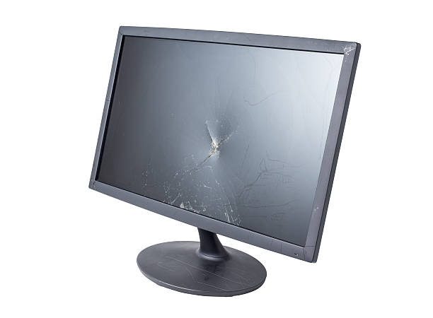 istock crack monitor on white 483461762
