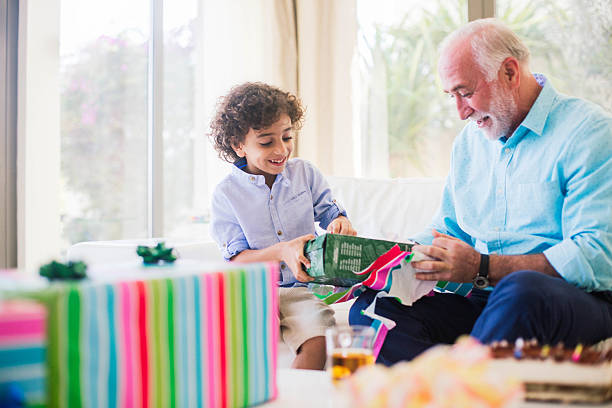 istock Three generation family celebrating a birthday in Dubai. 483465866