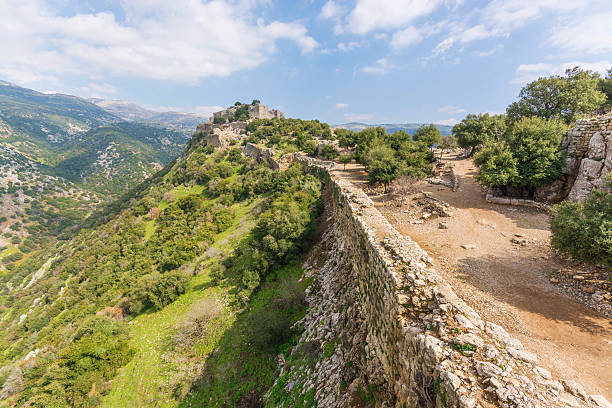 istock Nimrod Fortress Ruins and mount hermon 483466990