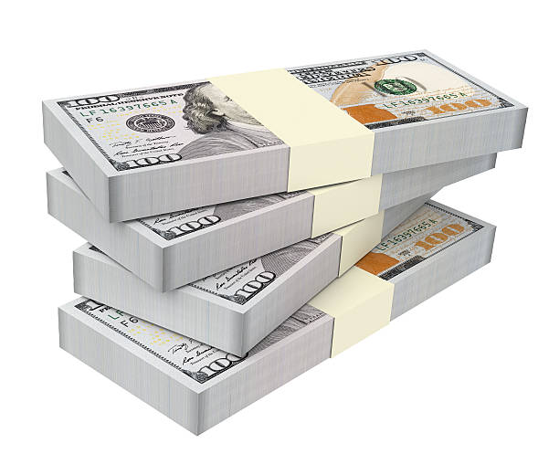 istock Dollars money isolated on white background. 483468162