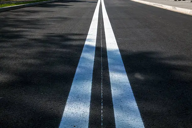 Line on the road