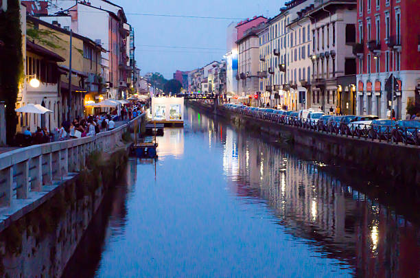 istock Navigli at night in Milan 483476516