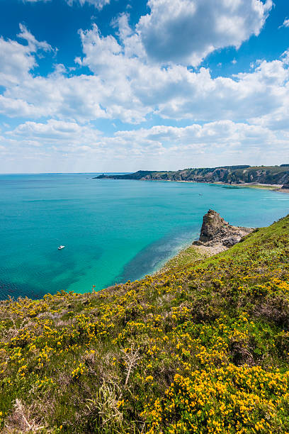 capo frehel, bretagne - frehal foto e immagini stock