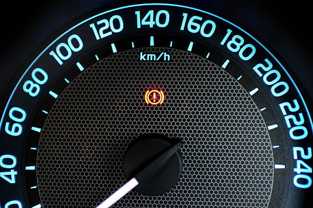 istock Handbake sign is lighting up on car dashboard. 483479616