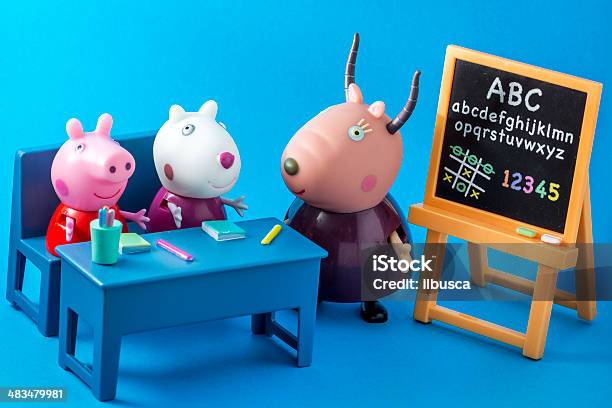 Peppa Pig Animated Television Series Characters Peppap Suzy Madame Gazelle Stock Photo - Download Image Now