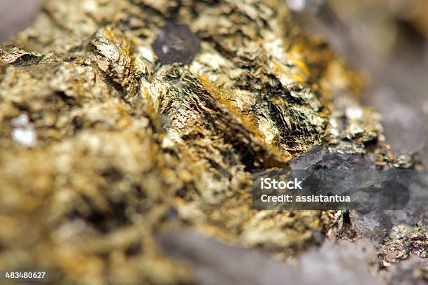 Fantastische Hintergrund Und Magie Von Einem Stein Goldfarbenem Metall Big Collecti Stockfoto und mehr Bilder von Erz