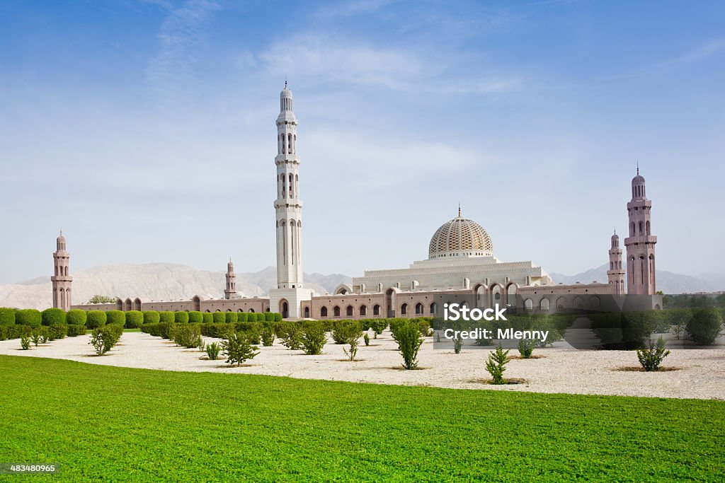 Grande Mesquita do Sultão Qaboos Muscat, Omã - Foto de stock de Omã royalty-free