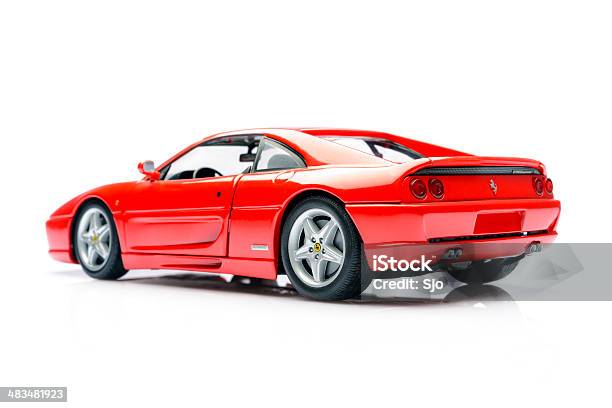 Ferrari Berlinetta F355 Stockfoto und mehr Bilder von Auto - Auto, Freisteller – Neutraler Hintergrund, Rückansicht