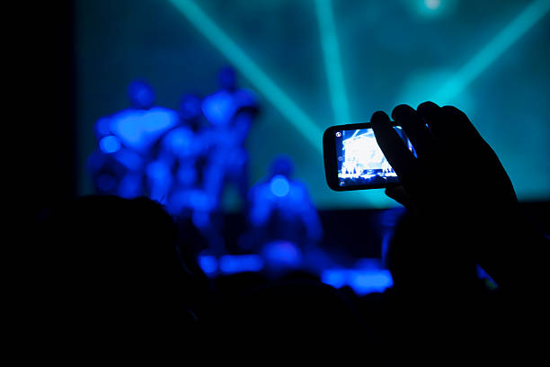 istock Cell phones at concert 483482563